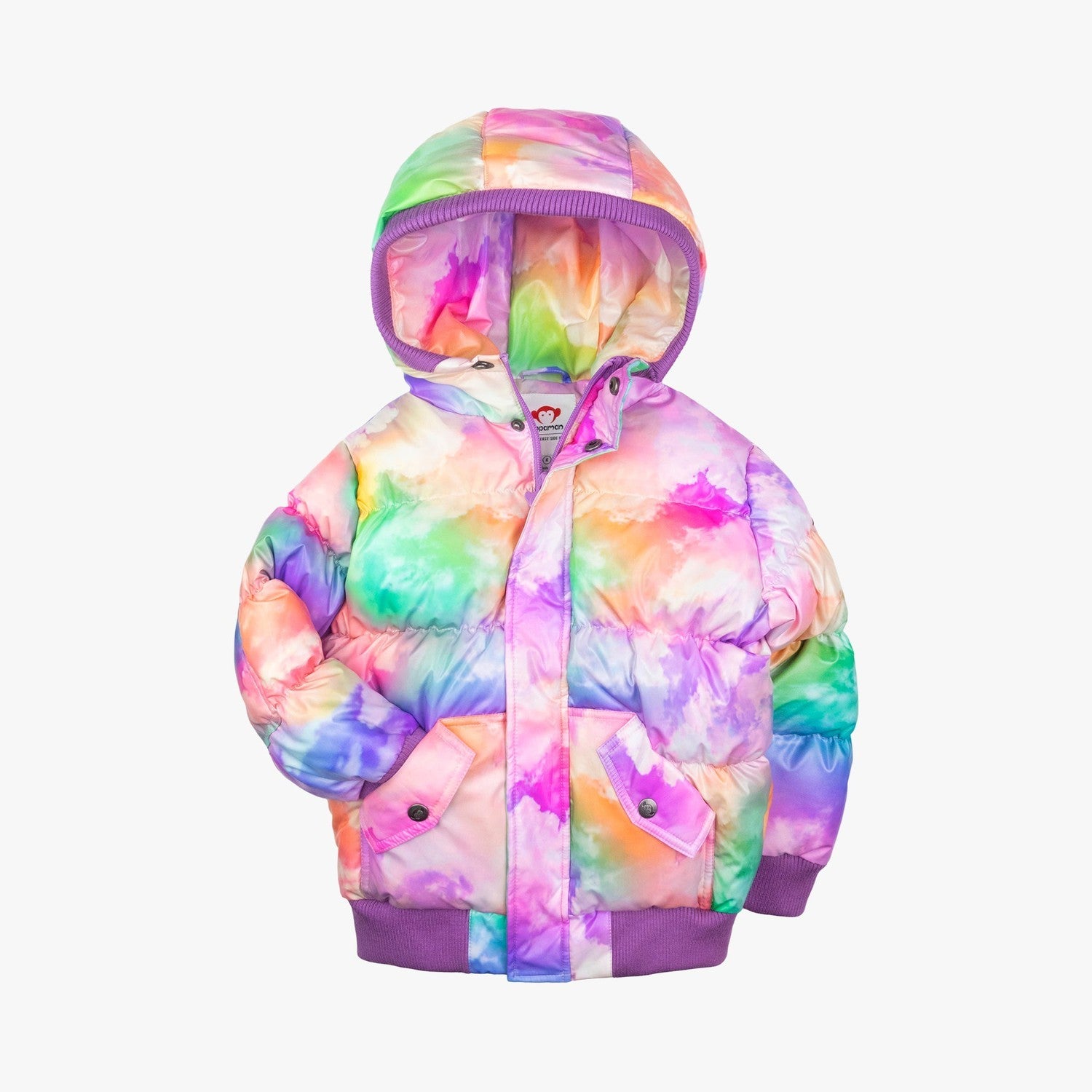 Appaman Best Quality Kids Clothing Girls Outerwear Puffy Coat | Watercolor