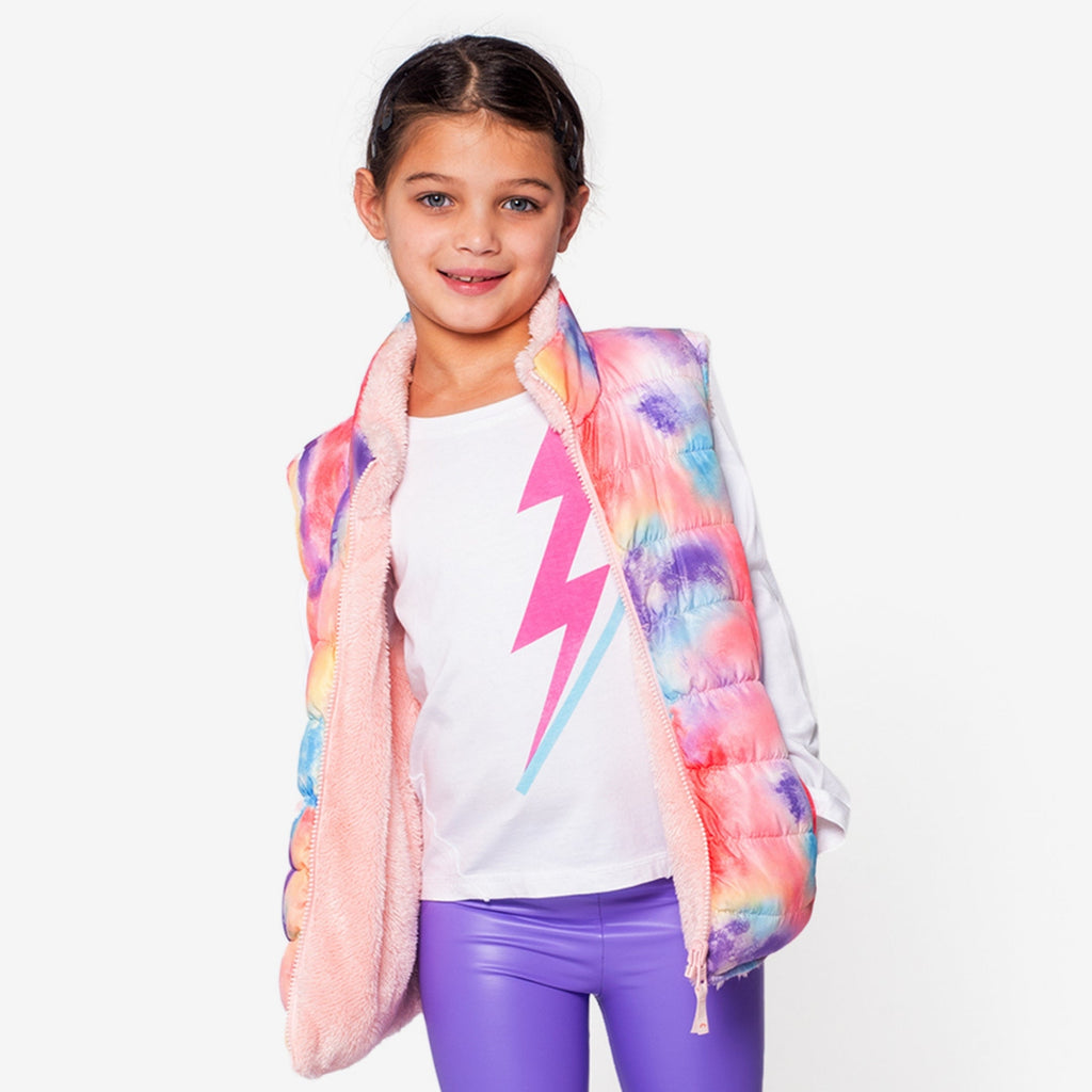 Appaman Best Quality Kids Clothing Girls Outerwear Reversible Vest | Candy Cloud