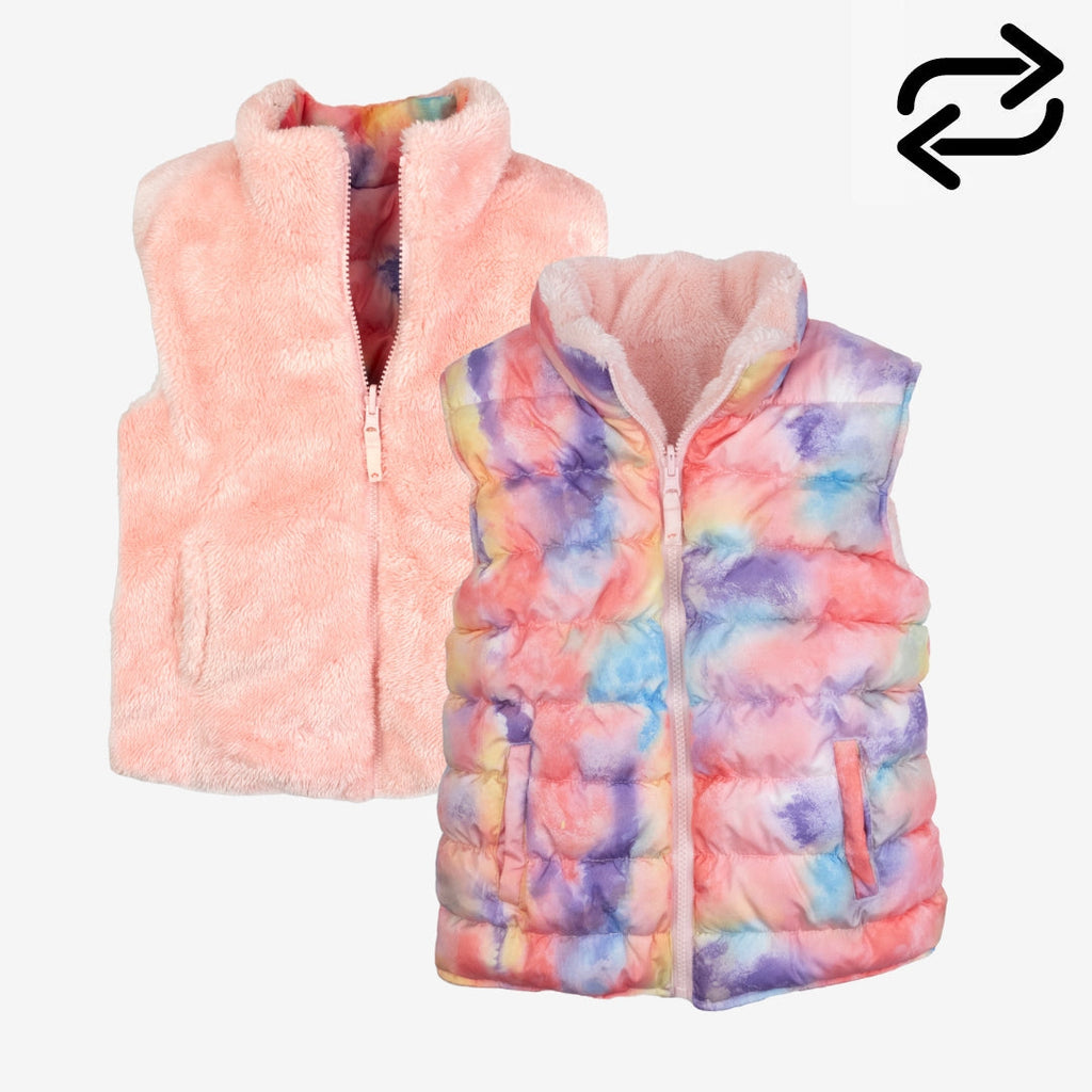 Appaman Best Quality Kids Clothing Girls Outerwear Reversible Vest | Candy Cloud