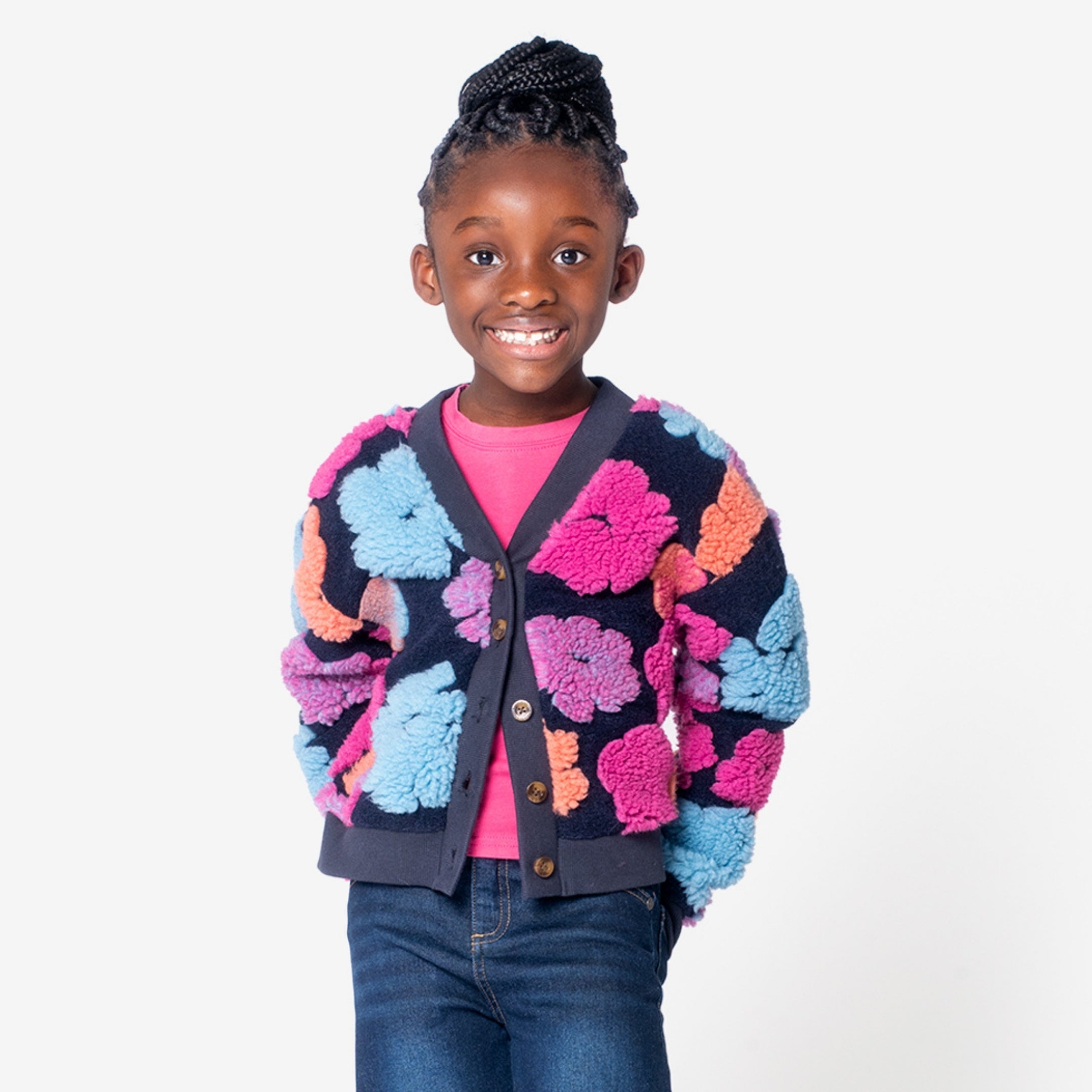 Appaman Best Quality Kids Clothing Girls Sweater/Hoodie Raya Cardigan Set | Multi Floral