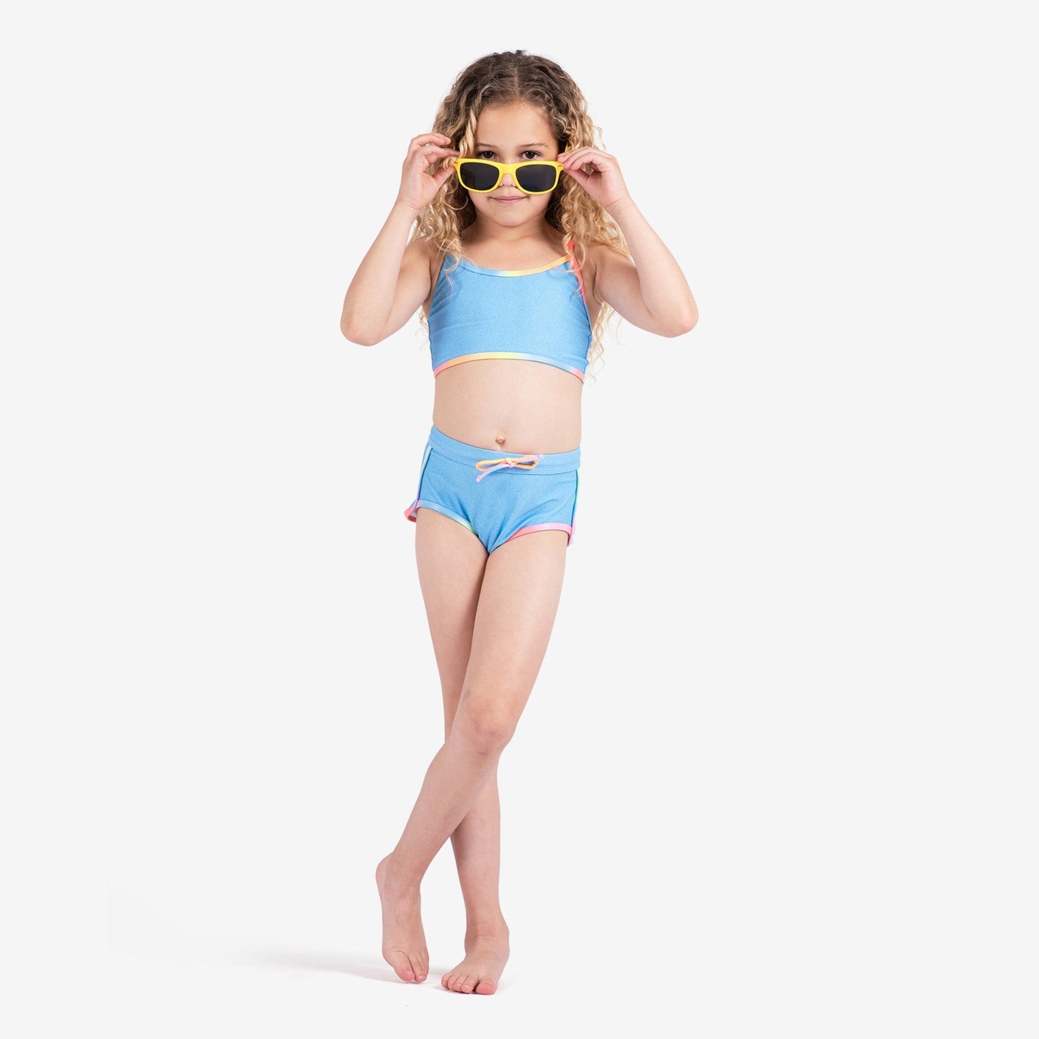 Appaman Best Quality Kids Clothing Girls Swim Stella Bikini | Digital Denim