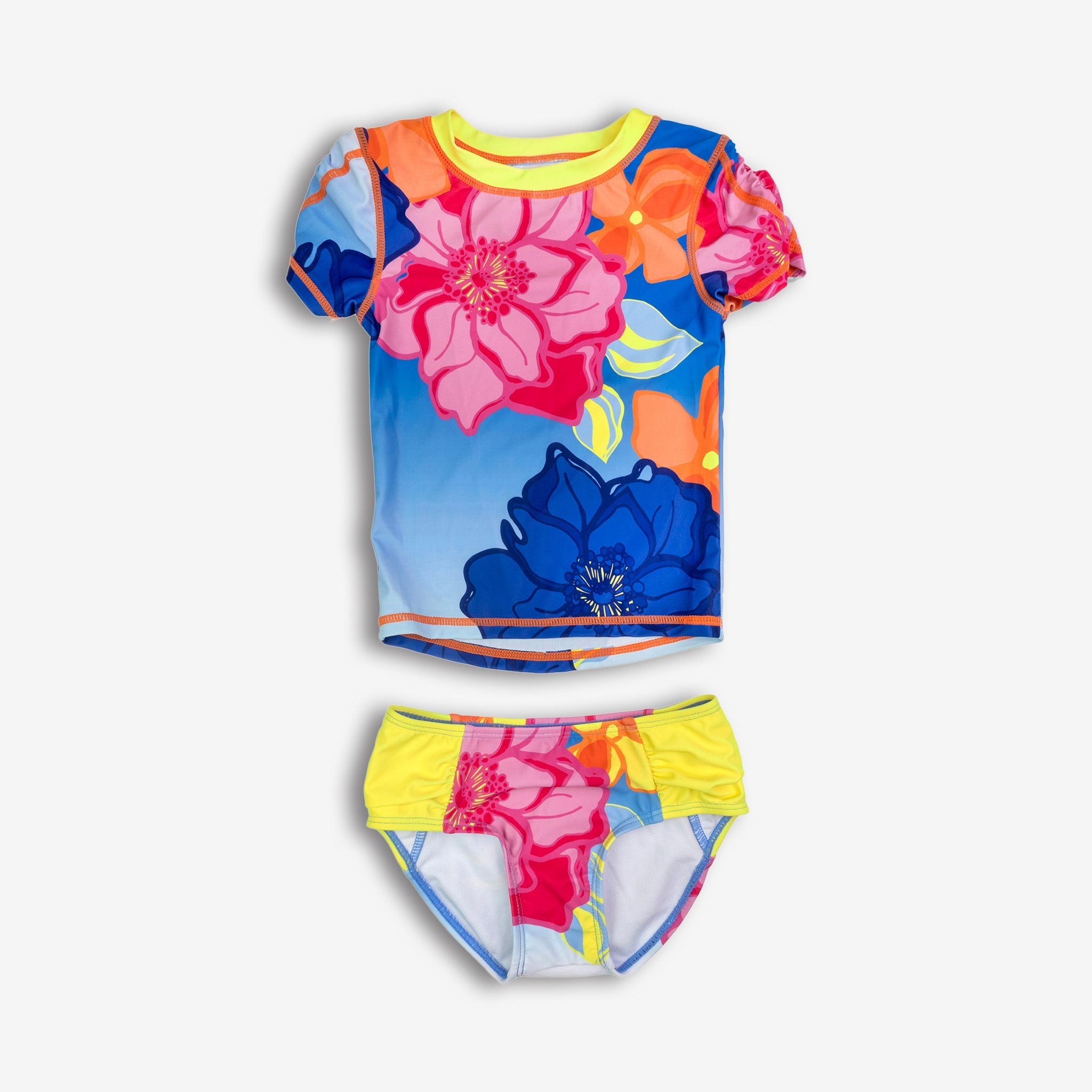 Appaman Best Quality Kids Clothing Girls Swim Zuma Rash Guard Set | Flora