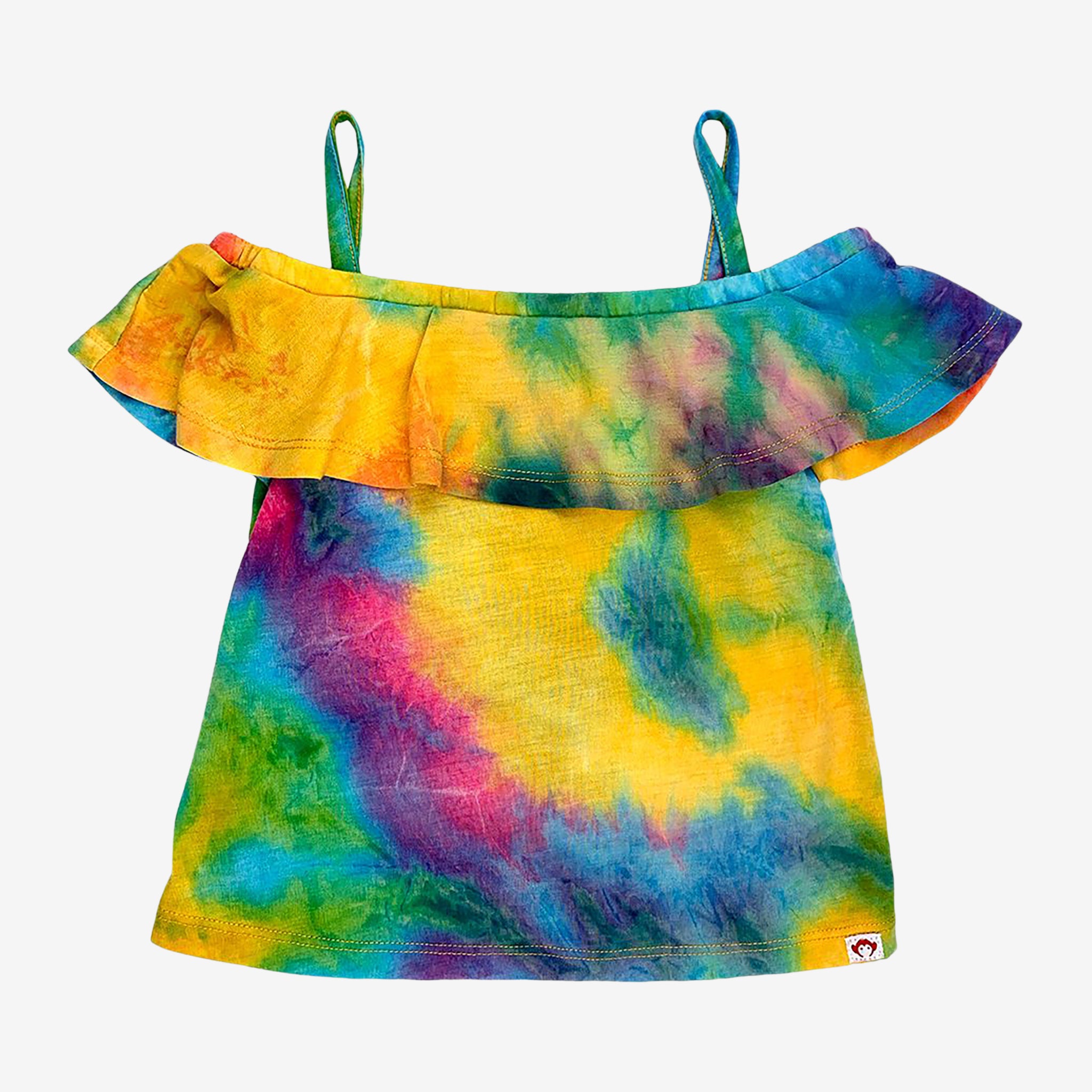 Appaman Best Quality Kids Clothing girls tops Avila Tank | Happy Tie Dye