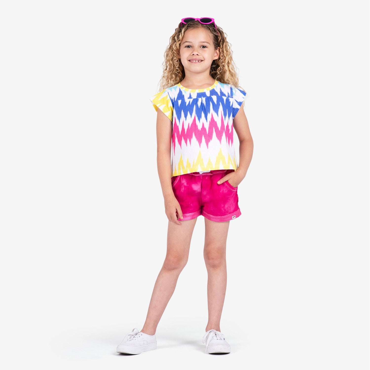 Appaman Best Quality Kids Clothing Girls Tops Elsa Tee | Multi Ikat