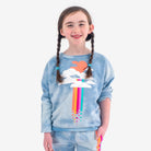 Appaman Best Quality Kids Clothing Girls Tops Slouchy Sweatshirt | It's Raining Love