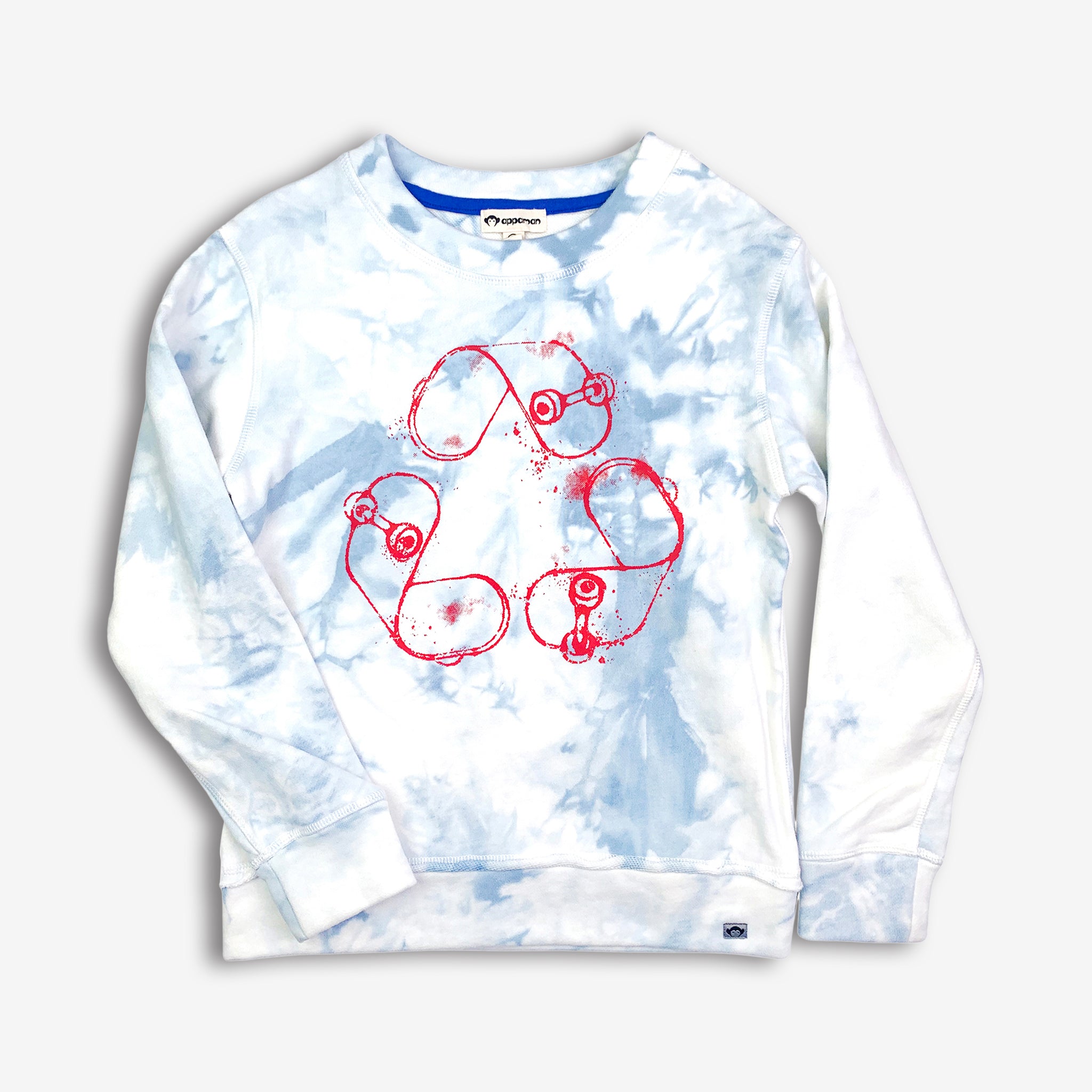 Appaman Best Quality Kids Clothing Highland Sweatshirt | Sky Tie Dye