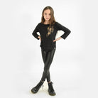 Appaman Best Quality Kids Clothing Legging | Black Glitter