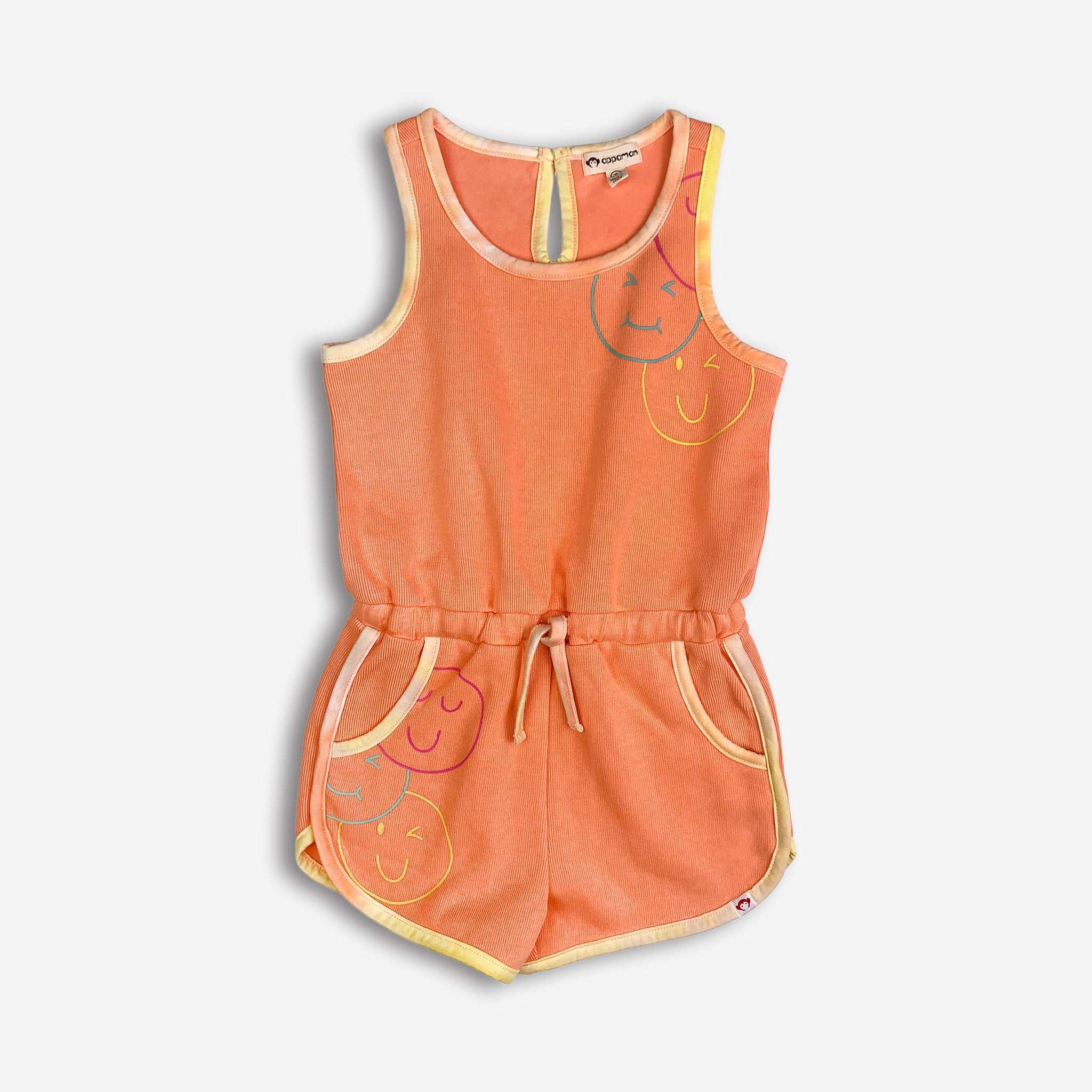 Appaman Best Quality Kids Clothing Olivia Romper | Apricot