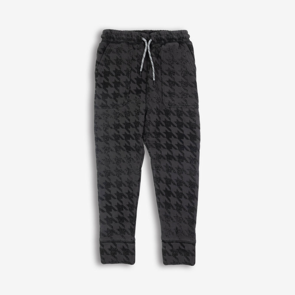 Appaman Best Quality Kids Clothing Rest Day Sweatpants | Black Houndstooth