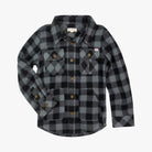 Appaman Best Quality Kids Clothing Snow Fleece Shirt | Grey/Black Check