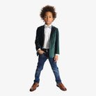 Appaman Best Quality Kids Clothing Suit Blazer | Forest Velvet