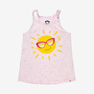 Appaman Best Quality Kids Clothing Tops Happy Sun Twisted Strap Tank | Pink Slub