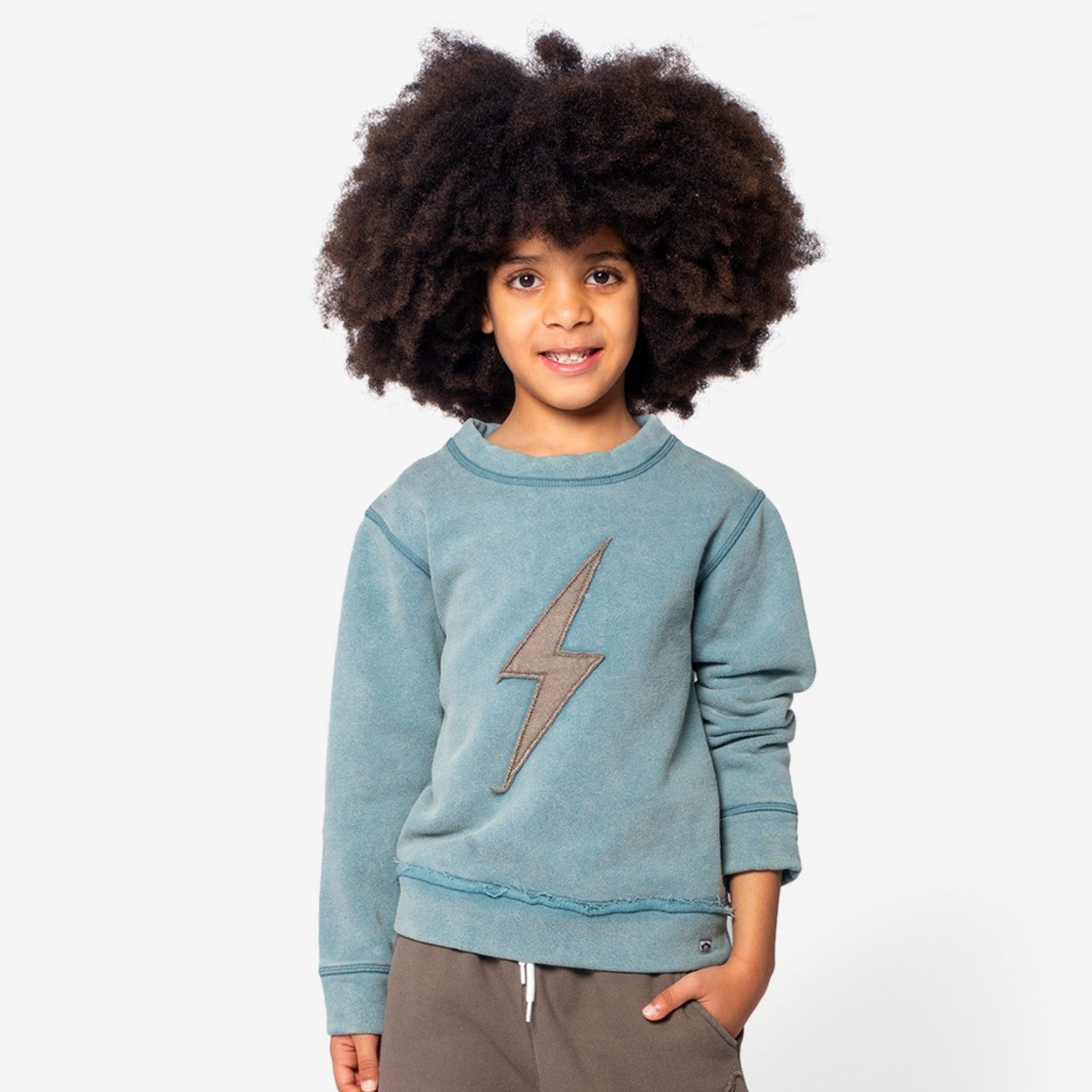 Appaman Best Quality Kids Clothing Boys Sweater/Hoodie Highland Sweatshirt | Lightning Bolt