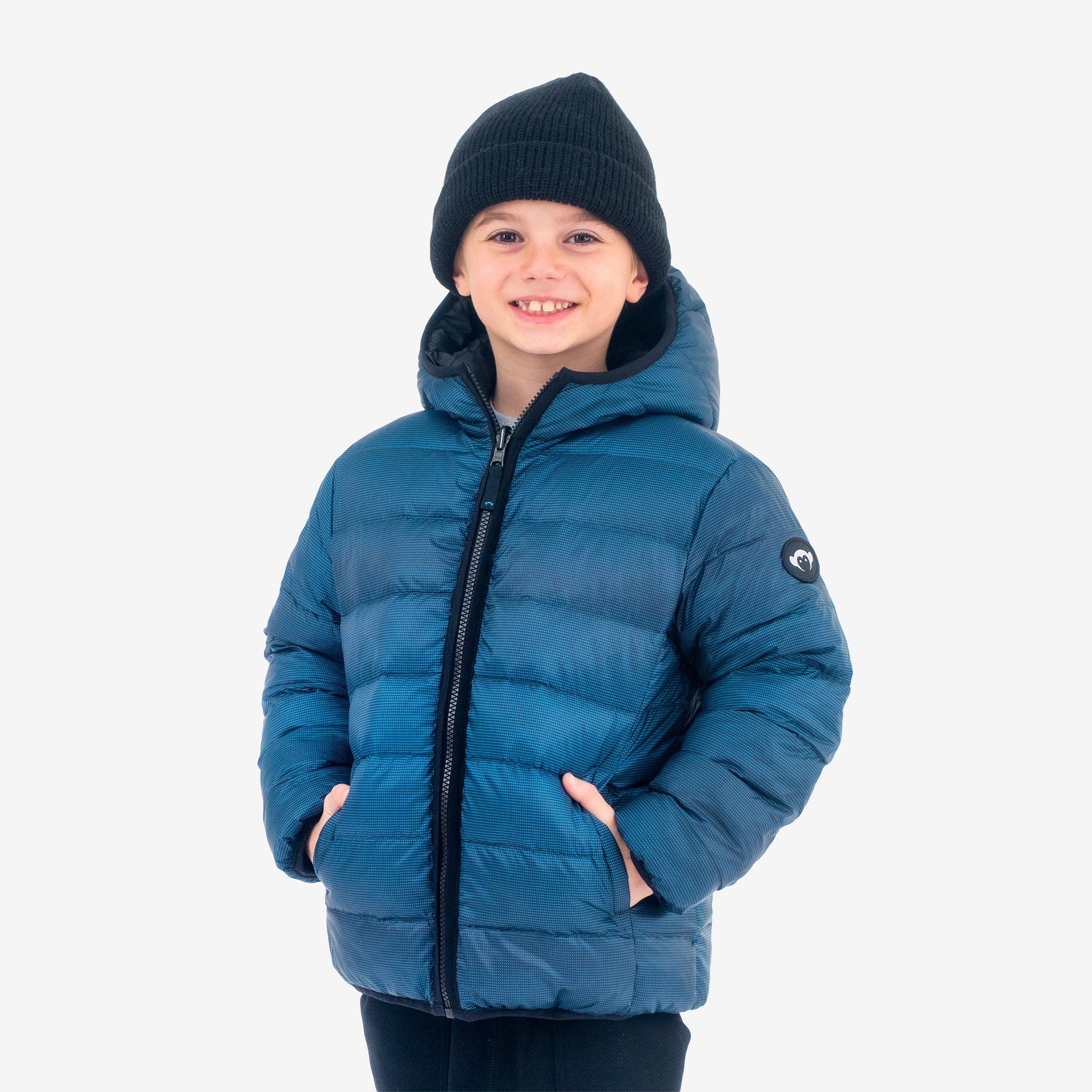 Appaman Best Quality Kids Clothing Boys Outerwear Reversible Puffer | Blue Wave